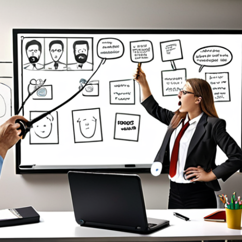 **

Prompt: Frustrated team members surrounding a whiteboard covered in messy ideas, a magnifying glass highlighting a hidden clue within user feedback, representing the search for the root cause of a product problem. Modern office setting, realistic style.

**